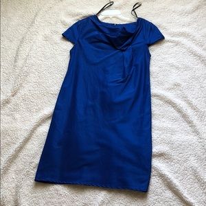 Royal Blue Silk Dress